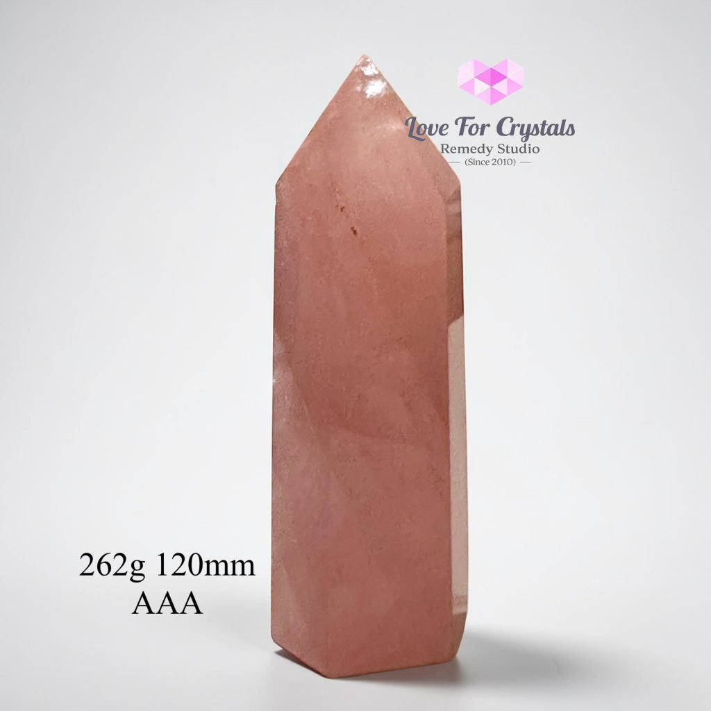Rose Quartz Tower Anchor Point (Brazil) - 262g 120mm - Rose quartz