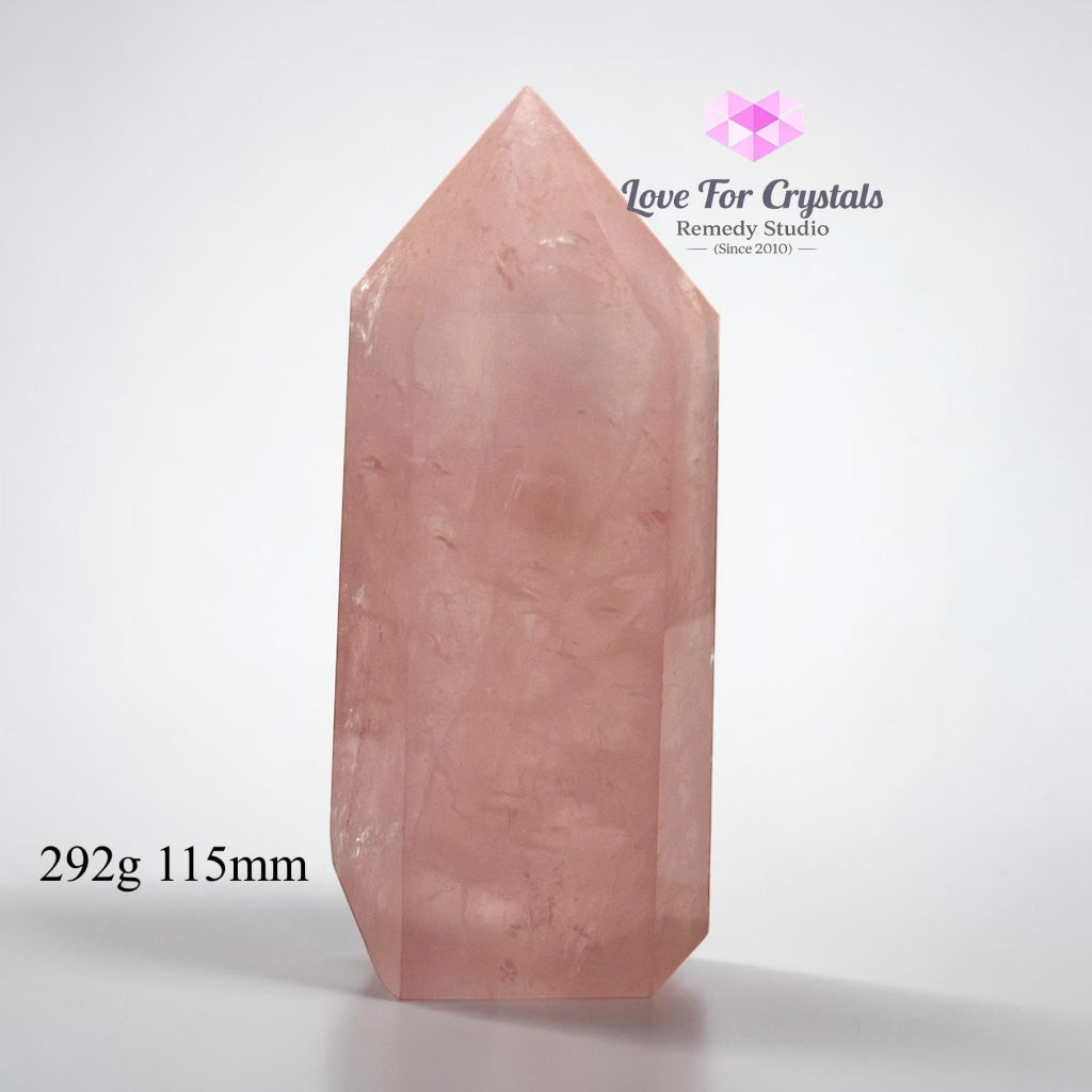Rose Quartz Tower Anchor Point (Brazil) - 292g 115mm - Rose quartz