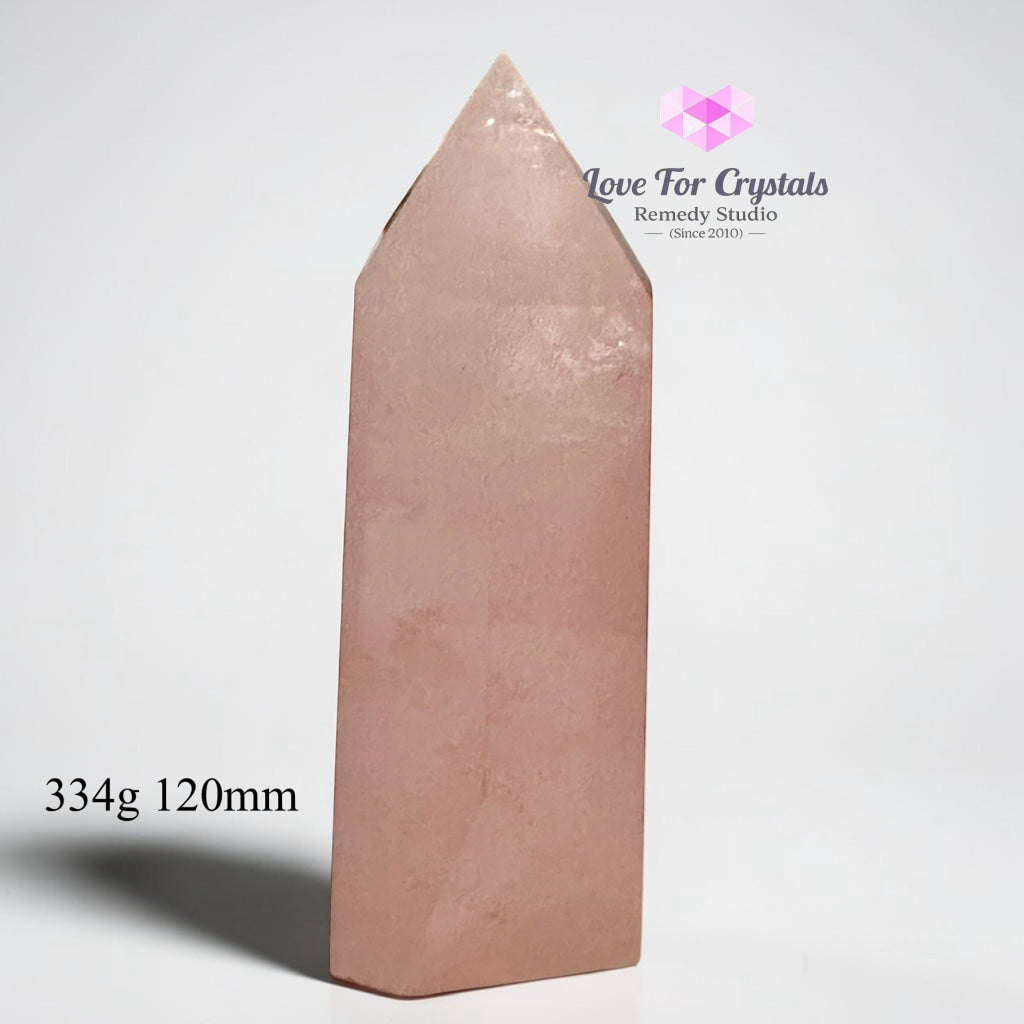 Rose Quartz Tower Anchor Point (Brazil) - 334g 120mm - Rose quartz