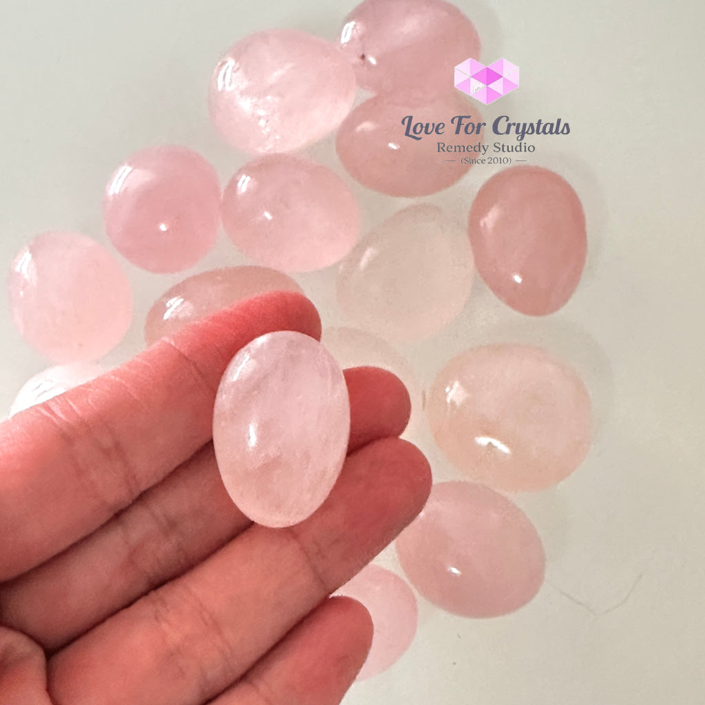 Rose Quartz Tumbled Stone 20-30mm, Love & Harmony - Random Piece - Tumbled Stones