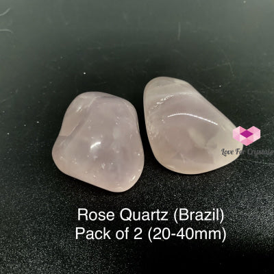 Rose Quartz Tumbled Stones (Brazil)