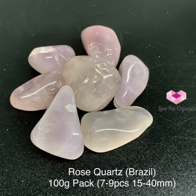 Rose Quartz Tumbled Stones (Brazil)