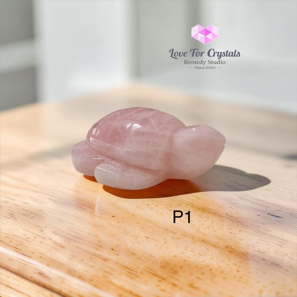Rose Quartz Turtle 100mm - Photo 1 - Carving crystal