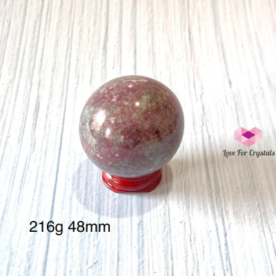 Ruby In Blue Zoisite Sphere (Tanzania) Rare! 216G 48Mm Crystal Spheres