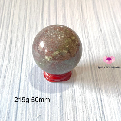 Ruby In Blue Zoisite Sphere (Tanzania) Rare! 219G 50Mm Crystal Spheres