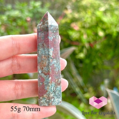 Ruby In Kyanite Tower Points 55G 70Mm Polished Crystals