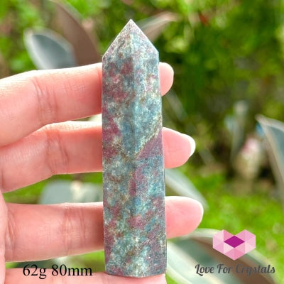 Ruby In Kyanite Tower Points 62G 80Mm Polished Crystals