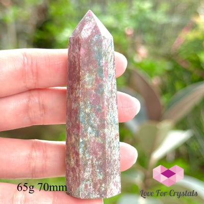Ruby In Kyanite Tower Points 65G 70Mm Polished Crystals
