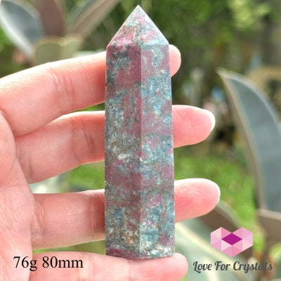 Ruby In Kyanite Tower Points 76G 80Mm Polished Crystals