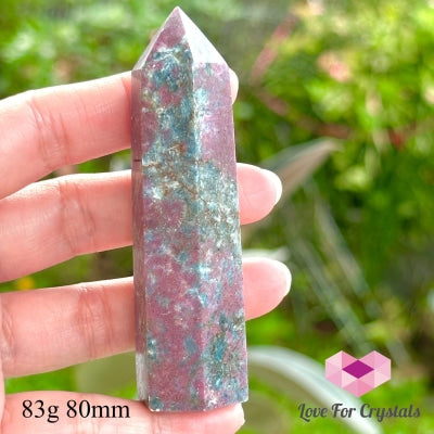 Ruby In Kyanite Tower Points 83G 80Mm Polished Crystals