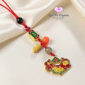 Ruyi Success Charm with Red String (10cm Alloy) - 10cm - Keychain