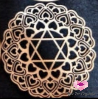 Sacred Geometry Wooden Coasters (Flower Of Life Sri Shree Yantra Star David Metatron) Metaphysical