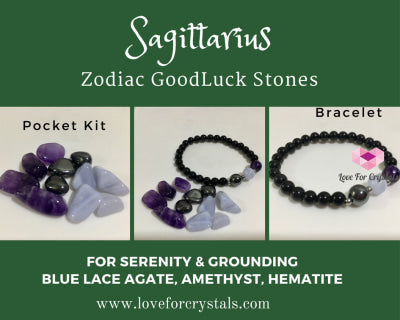 Sagittarius Zodiac Goodluck Stones (Serenity & Grounding)