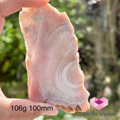 Sakura Agate Slab 106G 100Mm Polished Crystals