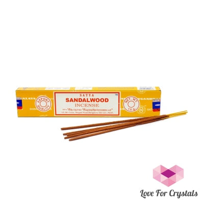Sandalwood Satya Incense Sticks 15 Grams 1 Box Of 12 Sticks