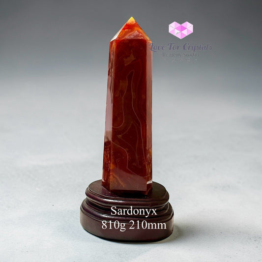 Sardonyx Anchor Tower Pointer (Encoded & Activated) 810g 210mm Crystal point