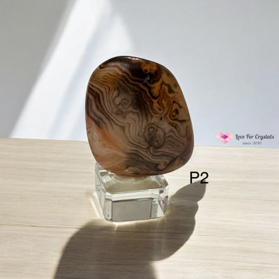 Sardonyx Freeform on Acrylic Stand 45-50mm (Stability – Strength – Nature’s Sacred Art) Pre-coded & Activated Photo 2
