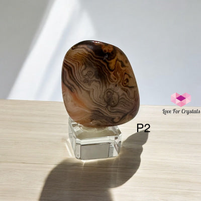 Sardonyx Freeform on Acrylic Stand 45-50mm (Stability – Strength – Nature’s Sacred Art) Pre-coded & Activated Photo 2