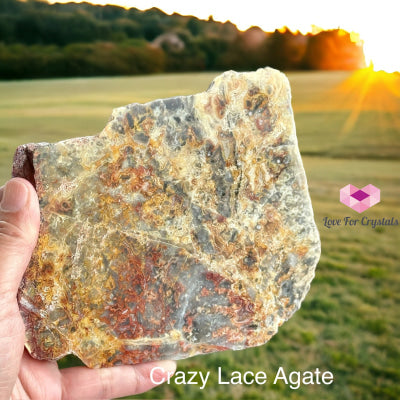 Scenic Crystal Slabs Crazy Lace Agate 120Mm