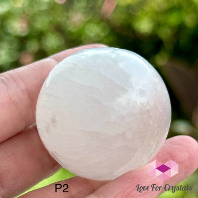 Selenite 30-35Mm Sphere With Wooden Stand (Morocco) Photo 2 Crystal Ball