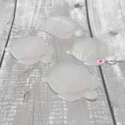 Selenite Carved Turtle 7Cm Crystals