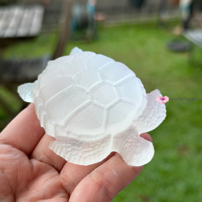 Selenite Carved Turtle 7Cm Crystals