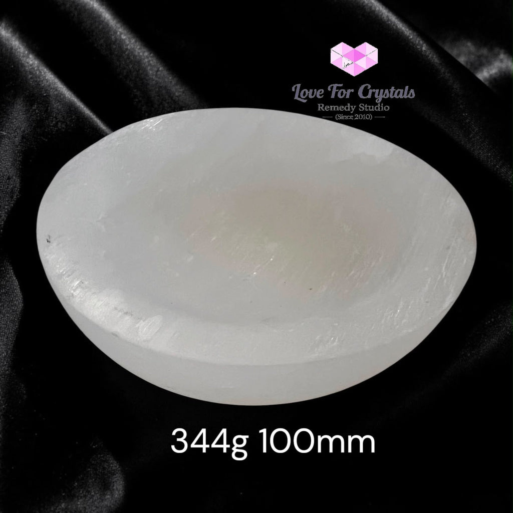 Selenite Cleansing/Charging Bowl 10cm (Morocco) Pre-coded & Activated - 344g - Selenite