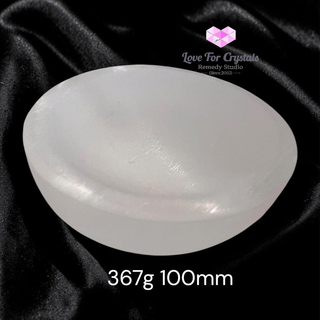 Selenite Cleansing/Charging Bowl 10cm (Morocco) Pre-coded & Activated - 367g - Selenite