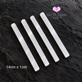 Selenite Grid Sticks – Pack of 4 - 14cm x 1cm Pack of 4
