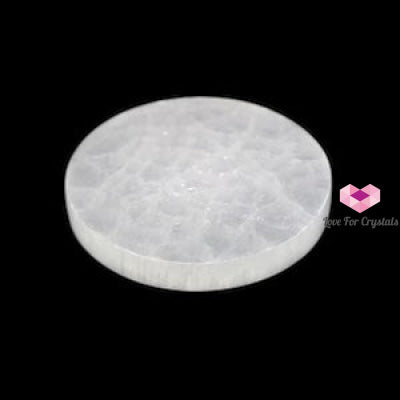 Selenite Round 4” Charging Plate (Morocco) Per Piece 4” x 12mm thick Selenite