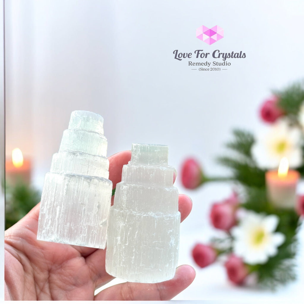 Selenite Tower Point (Morocco) 60Mm Points Crystal