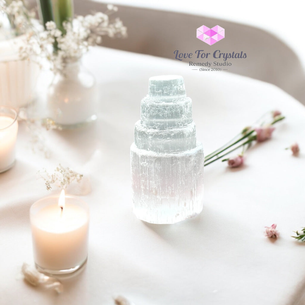 Selenite Tower Point (Morocco) 60Mm Points Crystal