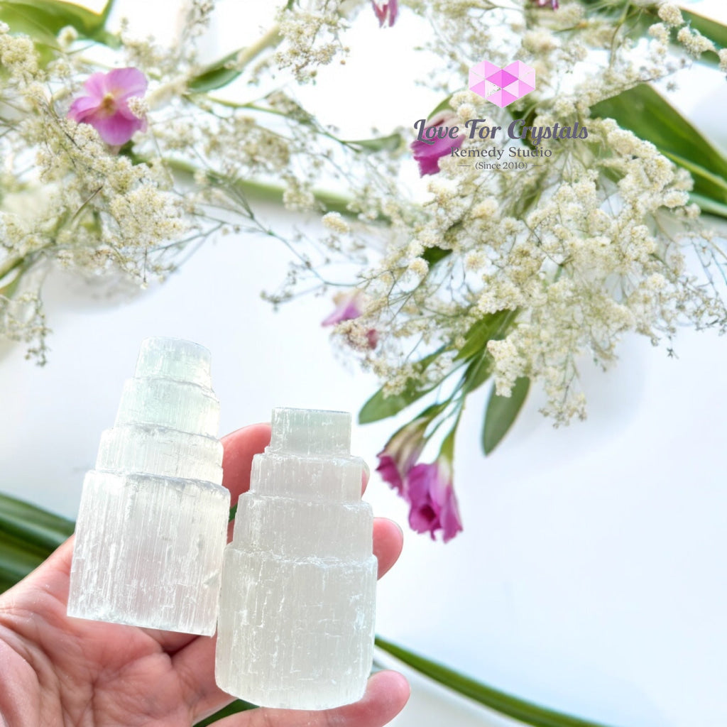 Selenite Tower Point (Morocco) 60Mm Points Crystal