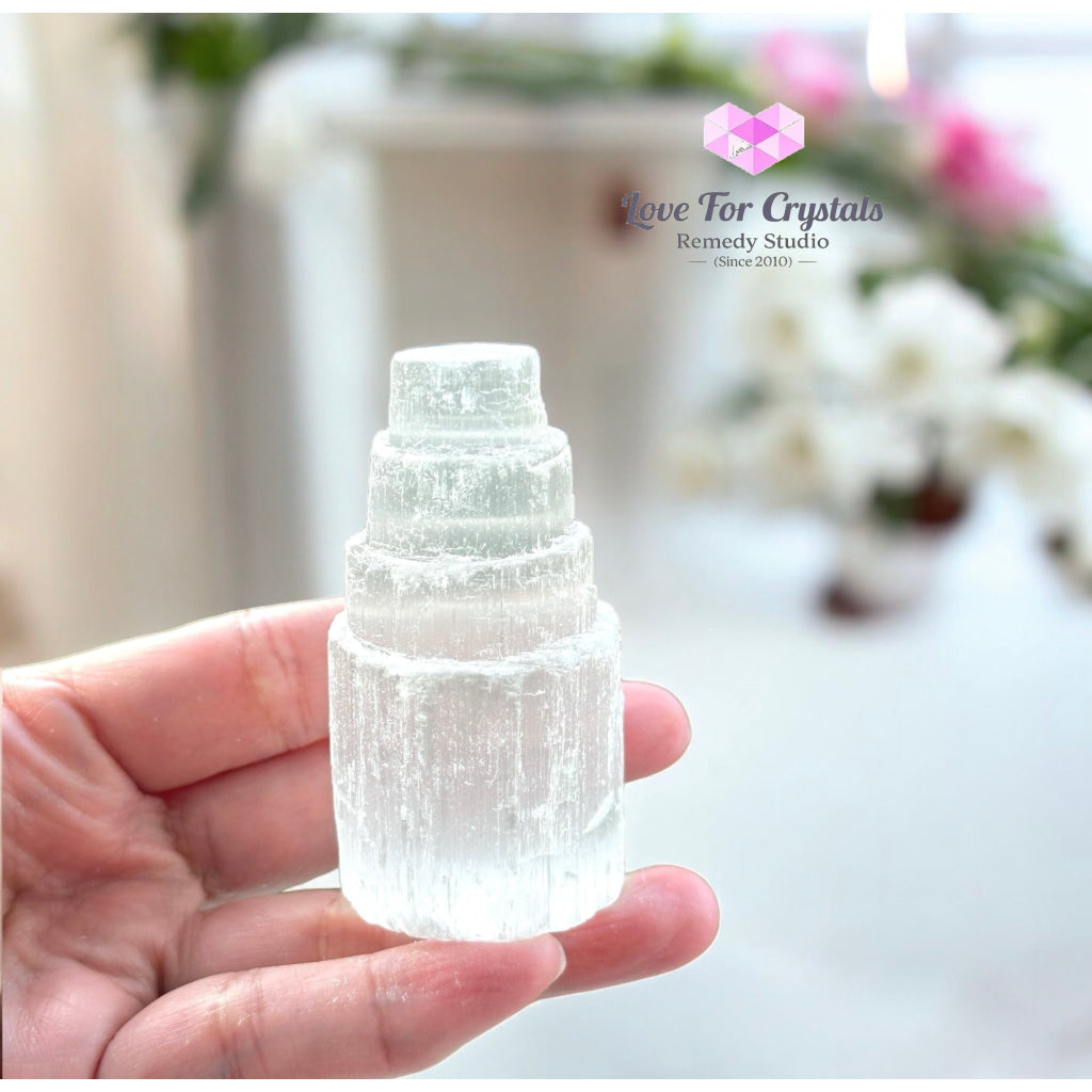 Selenite Tower Point (Morocco) 60Mm Points Crystal