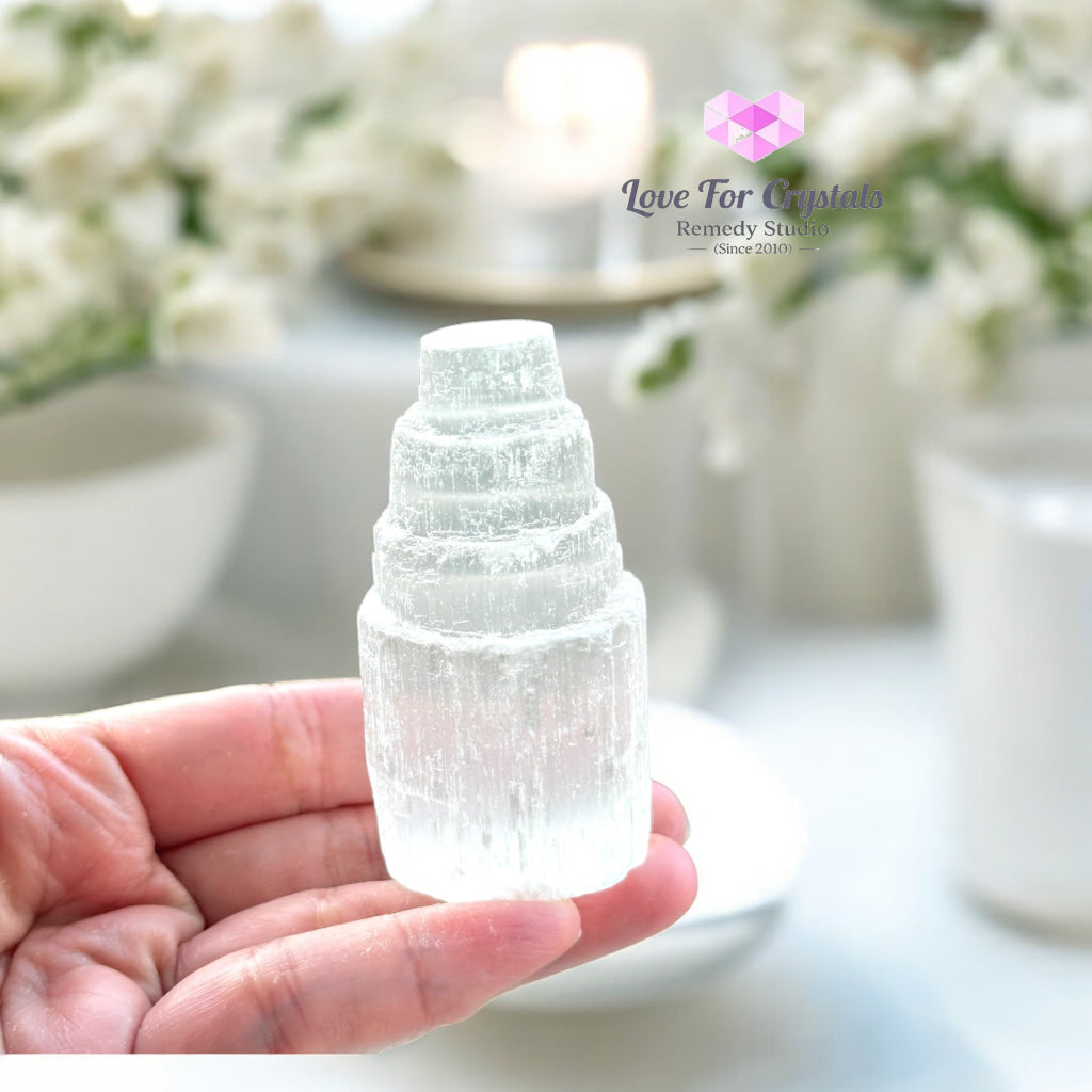 Selenite Tower Point (Morocco) 60Mm Points Crystal