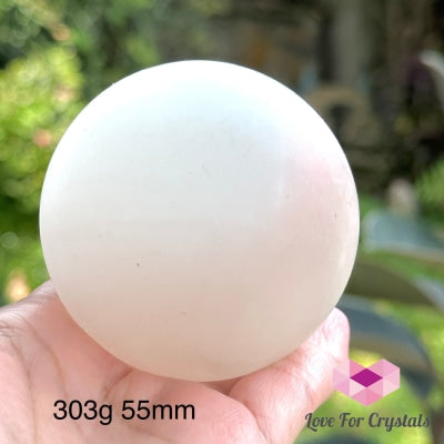 Selenite Sphere (Morocco) 303G 55Mm Crystal Ball
