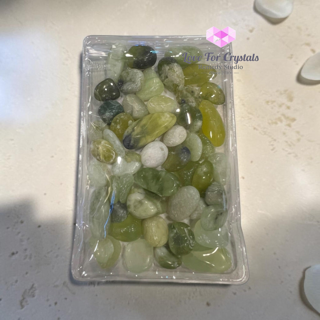 Serpentine Jade Tumbled Chips 100g Pack (Prosperity • Protection • Harmony) - 100g Pack - Jade