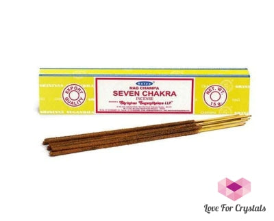 Seven Chakra Satya Incense Sticks Per Pack (15G 12 Sticks)