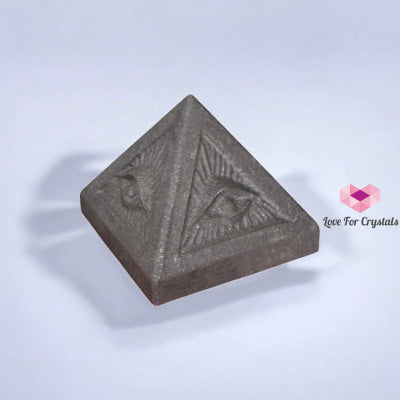 Shungite/Graphite Compounded Eye Pyramid 50mm (Protection • Gadget Cleansing) Pre-coded Activated 50mm Random Piece