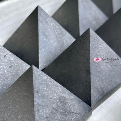 Shungite Pyramid (Russia) Random Piece Polished Crystals