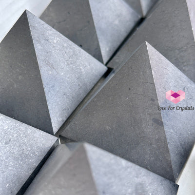 Shungite Pyramid (Russia) Polished Crystals