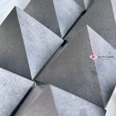 Shungite Pyramid (Russia) Polished Crystals