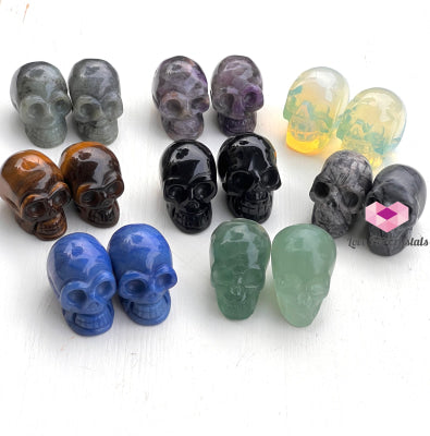 Skulls Crystal Carved 50Mm Carving