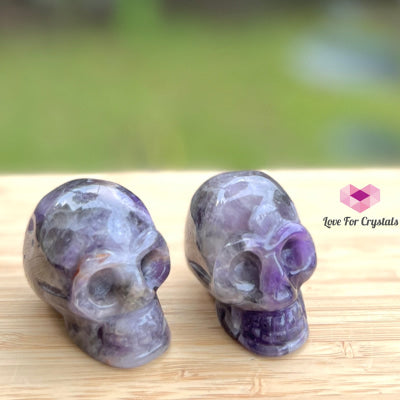 Skulls Crystal Carved 50Mm Chevron Amethyst (Per Piece) Carving
