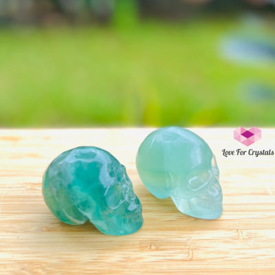 Skulls Crystal Carved 50Mm Fluorite (Per Piece) Carving