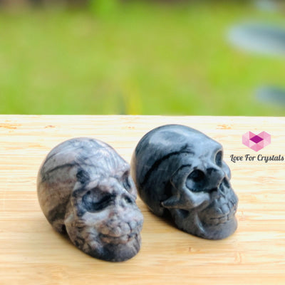 Skulls Crystal Carved 50Mm Spiderweb Jasper (Per Piece) Carving