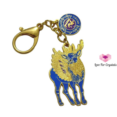 Sky Deer Spirit Essence Amulet Keychain for vitality & rejuvenation (Fengshui 2025) Feng shui