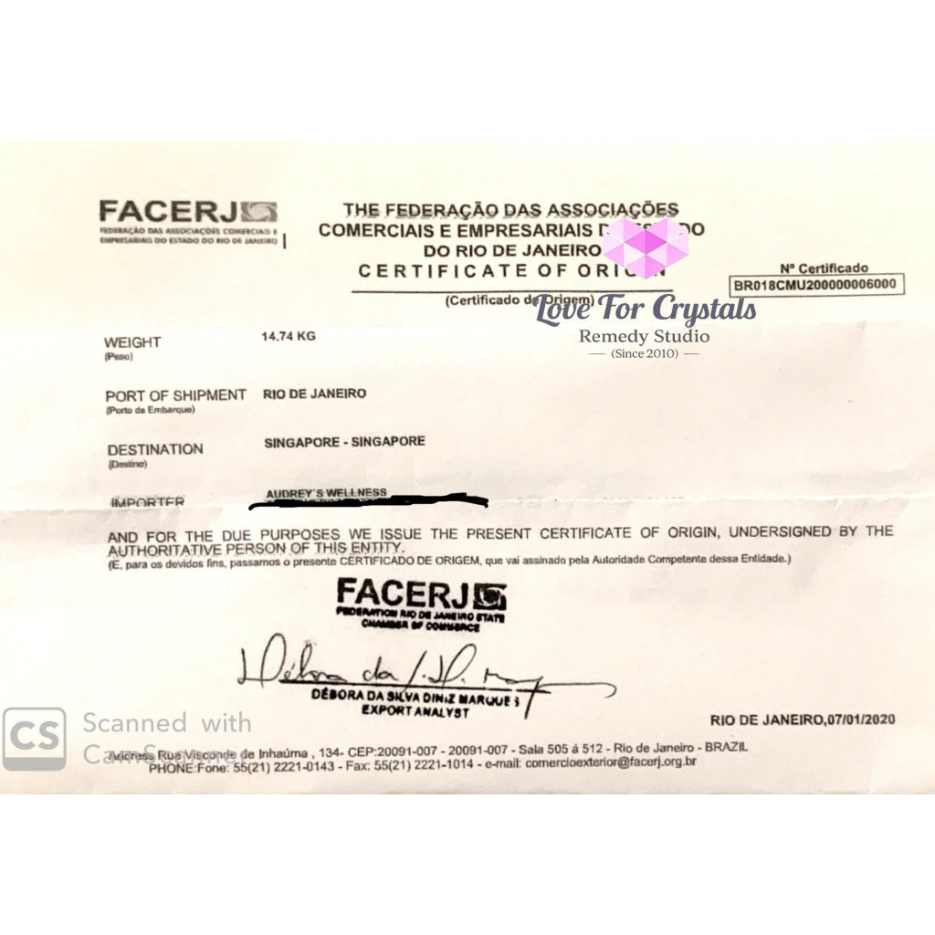 Smoky Lemurian Seed Crystal (Brazil)