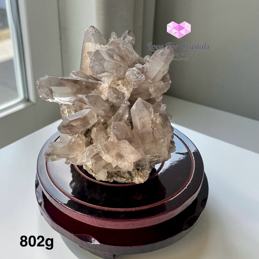 Smoky Quartz Cluster – Aura Repair (Brazil) - 802g - Smoky quartz