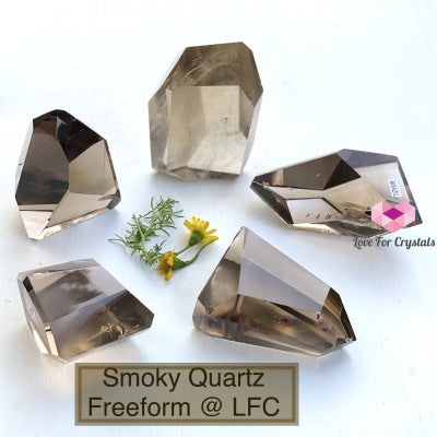 Smoky Quartz Freeform Aaaa (Brazil) Polished Stones